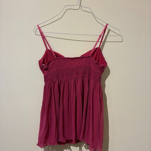 Rampage Pink Sleeveless Baby Doll Top - Women's XS - Picture 4 of 8